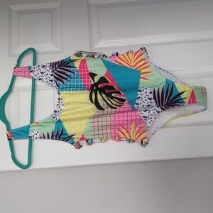 Bright one piece swimsuit